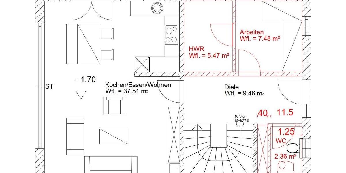 Doppelhaushälfte Ehekirchen - 5 Zimmer, 143 m&sup2;, 1.800&euro; | Angebot:26214045