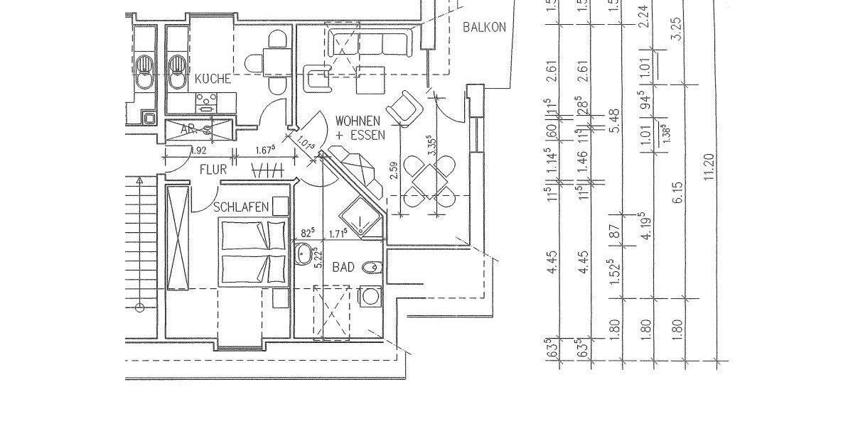 Dachgeschoßwohnung Metelen - 2 Zimmer, 56 m&sup2;, 274&euro; | Angebot:26129861