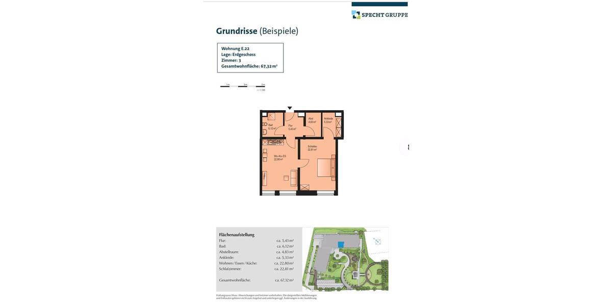 Etagenwohnung Bad Pyrmont - 2 Zimmer, 65 m&sup2;, 800&euro; | Angebot:24482308
