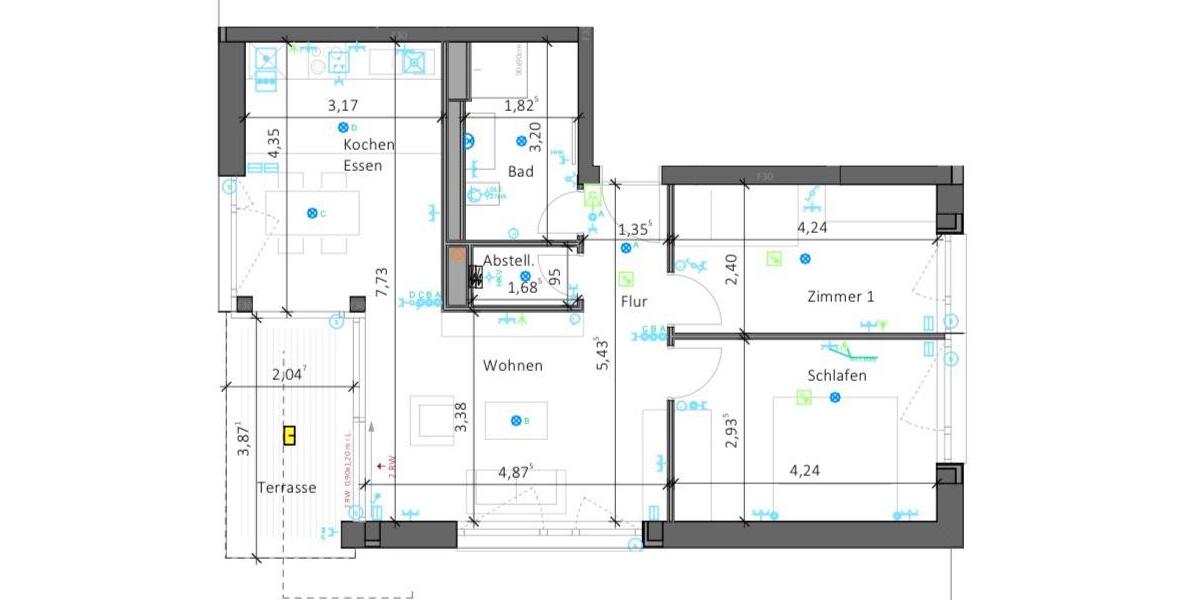 Erdgeschoßwohnung Ludwigsburg Oßweil - 3 Zimmer, 66 m&sup2;, 1.585&euro; | Angebot:24984084