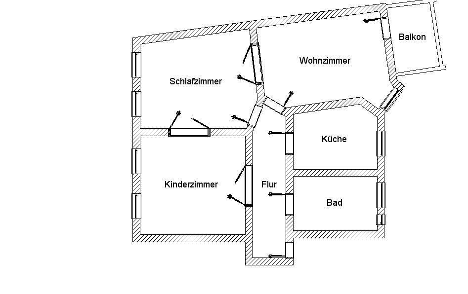 Etagenwohnung Torgau - 3 Zimmer, 116 m&sup2;, 754&euro; | Angebot:25405055