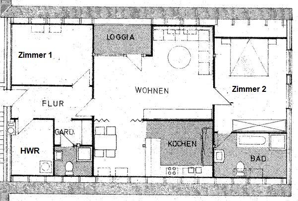 Dachgeschoßwohnung Niebüll - 3 Zimmer, 101 m&sup2;, 945&euro; | Angebot:24429241