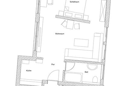 Wohnung Korbach - 1 Zimmer, 50 m&sup2;, 500&euro; | Angebot:25997866