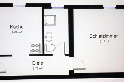 helle 1 Zimmer Wohnung in zentraler Lage im Dachgeschoss zimmer
