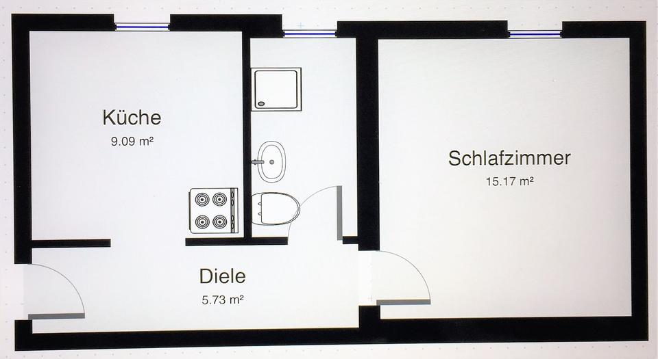 helle 1 Zimmer Wohnung in zentraler Lage im Dachgeschoss zimmer