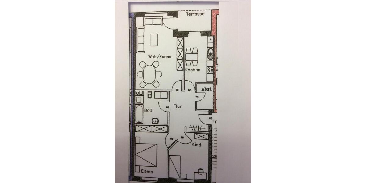 Etagenwohnung Meppen - 3 Zimmer, 90 m&sup2;, 720&euro; | Angebot:25221807