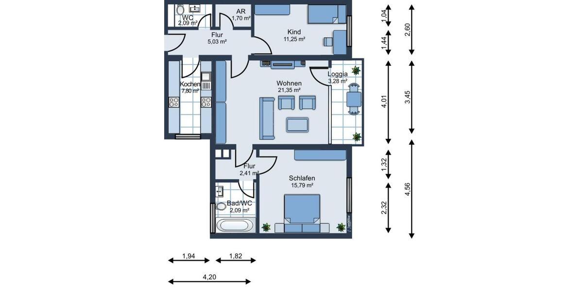 SCHADE IMMOBILIEN - Erstbezug nach Renovierung! 3-Zimmerwohnung mit Aufzug in Lüdenscheid! 3 zimmer