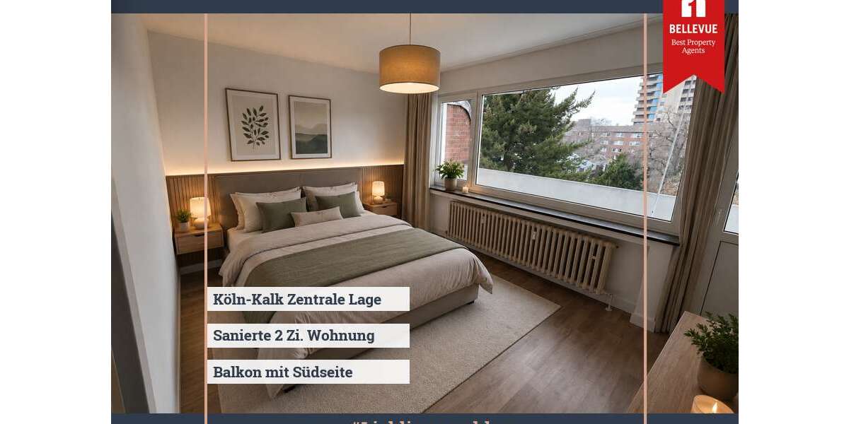 Etagenwohnung Köln / Kalk Kalk - 2 Zimmer, 48 m&sup2;, 820&euro; | Angebot:26917347