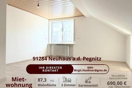 Wohnung Neuhaus an der Pegnitz - 3 Zimmer, 87 m&sup2;, 690&euro; | Angebot:24766981