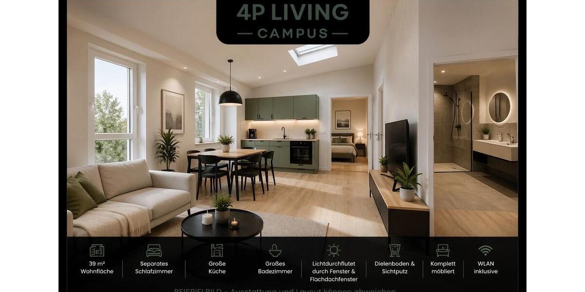 Etagenwohnung Osnabrück - 2 Zimmer, 39 m&sup2;, 815&euro; | Angebot:26288980