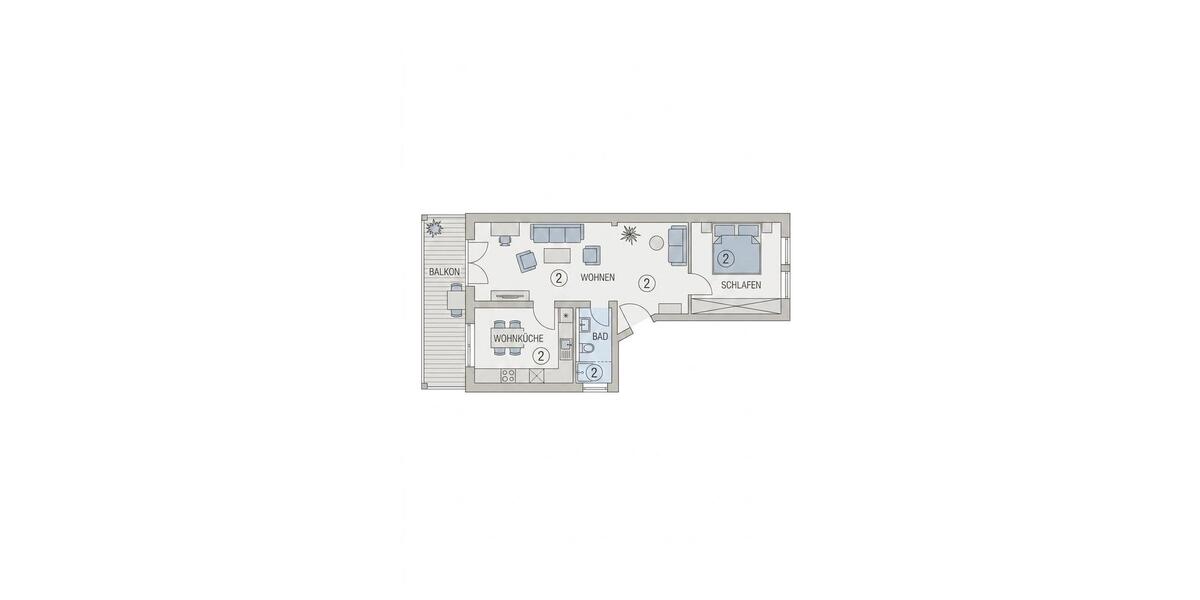 Etagenwohnung Tuttlingen - 2 Zimmer, 65 m&sup2;, 820&euro; | Angebot:26703743