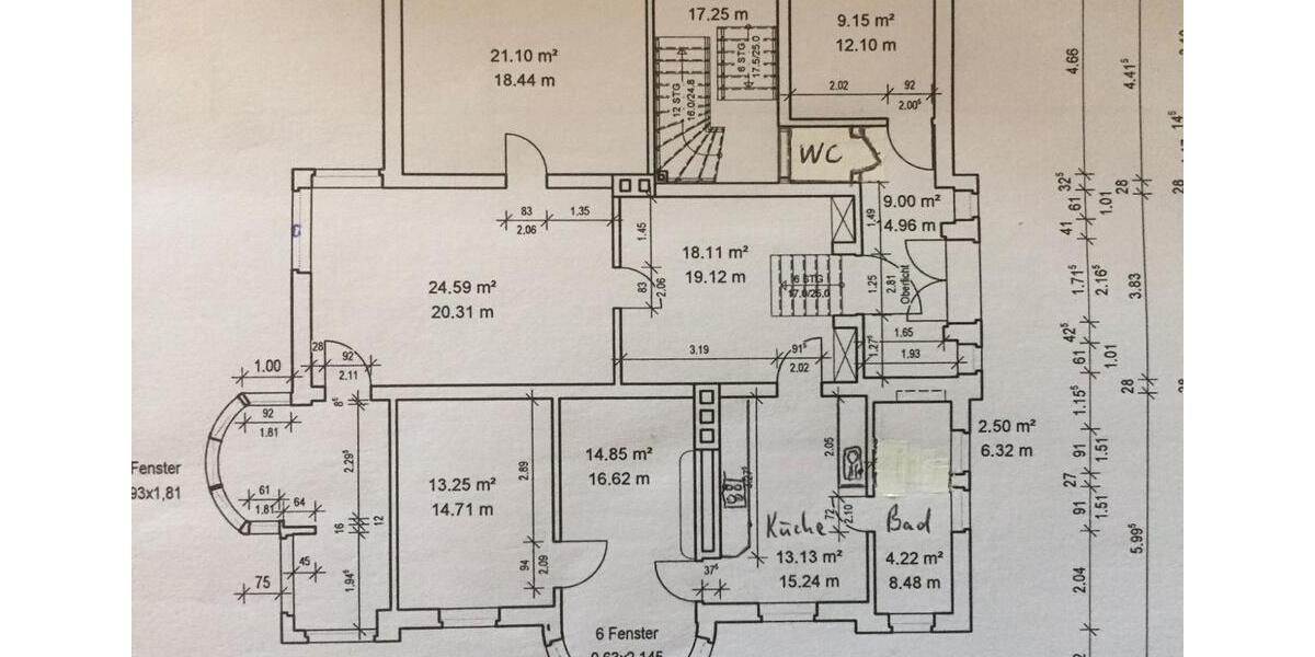 Erdgeschoßwohnung Parchim - 7 Zimmer, 142 m&sup2;, 1.390&euro; | Angebot:26495769
