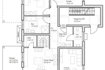 Neubau-6-Zi-Wohnung - Idylle am Ortsrand - 215 m² Garten 6 zimmer