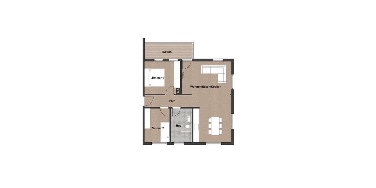 Etagenwohnung Bodelshausen - 3 Zimmer, 750 m&sup2;, 970&euro; | Angebot:26458260