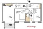 Erdgeschoßwohnung Wanna - 3 Zimmer, 75 m&sup2;, 860&euro; | Angebot:26579205
