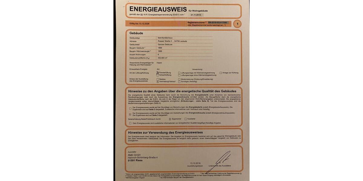 Etagenwohnung Oschatz - 2 Zimmer, 220&euro; | Angebot:22245022