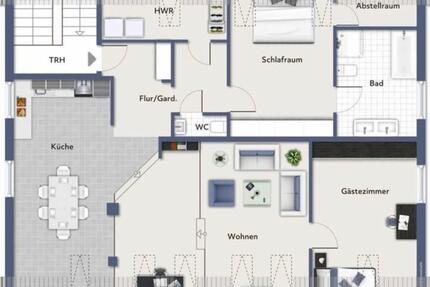 Wohnung Ibbenbüren - 3 Zimmer, 104 m&sup2;, 1.050&euro; | Angebot:26573017