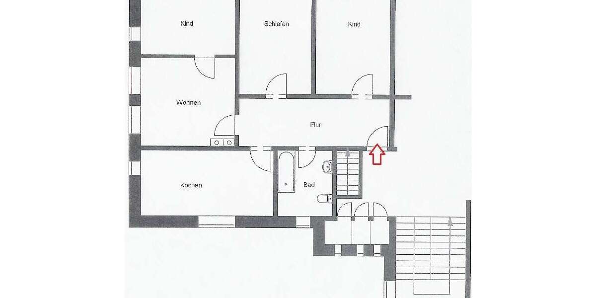 Etagenwohnung Werdau OT Langenhessen Langenhessen - 4 Zimmer, 83 m&sup2;, 415&euro; | Angebot:22630191