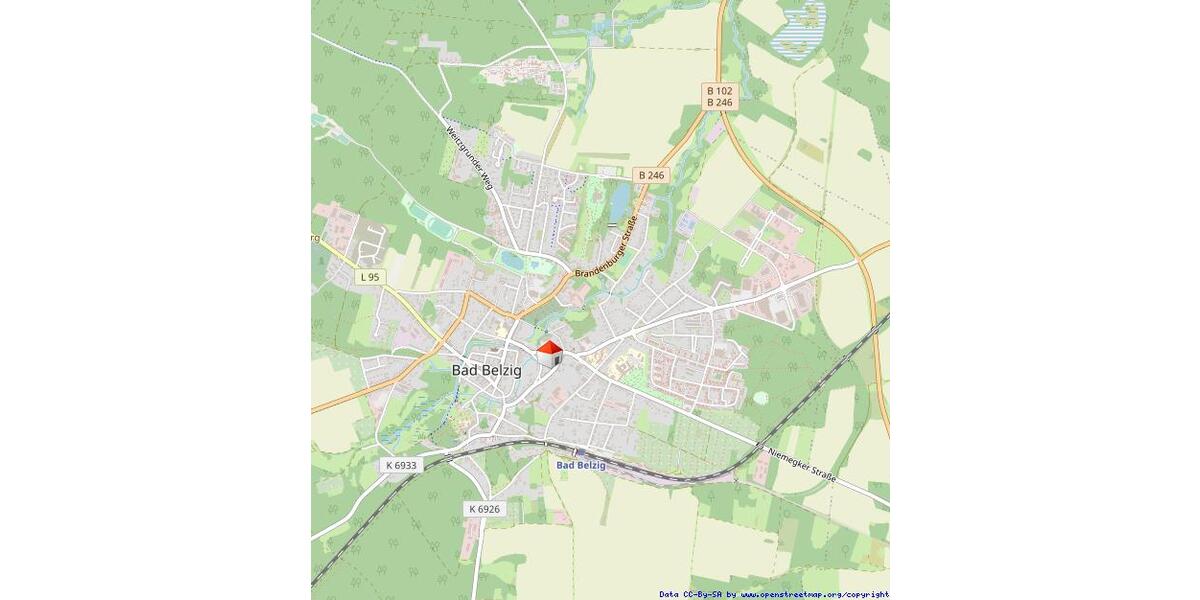 Etagenwohnung Bad Belzig - 1.5 Zimmer, 41 m&sup2;, 496&euro; | Angebot:26288298