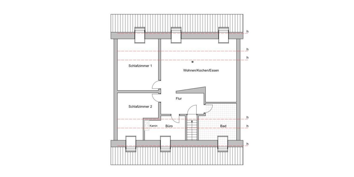 Dachgeschoßwohnung Breisach am Rhein - 4 Zimmer, 117 m&sup2;, 1.250&euro; | Angebot:24652649