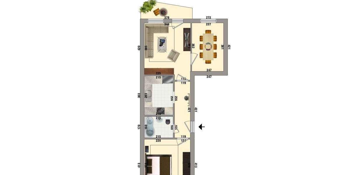 Etagenwohnung Nordhausen Nordhausen Ost - 3 Zimmer, 50 m&sup2;, 295&euro; | Angebot:25695017