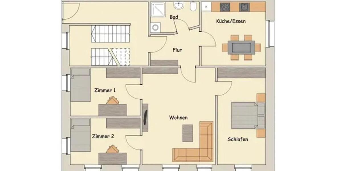Etagenwohnung Sigmaringen - 4 Zimmer, 103 m&sup2;, 990&euro; | Angebot:25972433