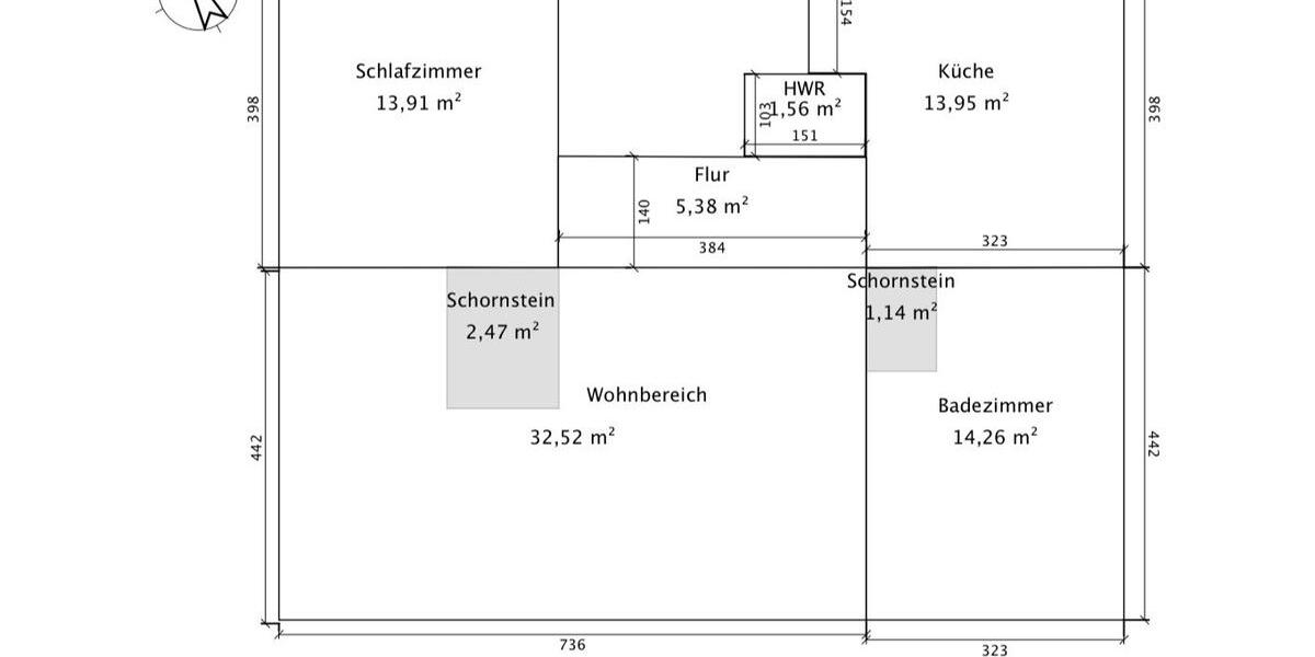 Dachgeschoßwohnung Ilsenburg (Harz) - 2 Zimmer, 78 m&sup2;, 690&euro; | Angebot:26134046