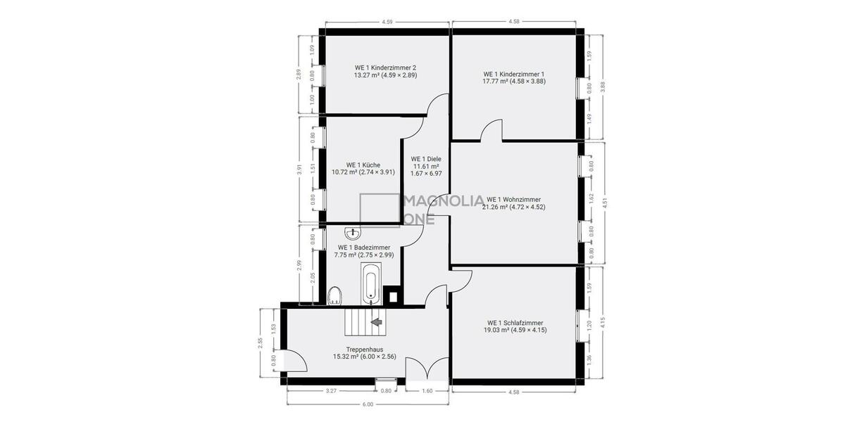 Etagenwohnung Gößnitz - 4 Zimmer, 101 m&sup2;, 620&euro; | Angebot:22260220