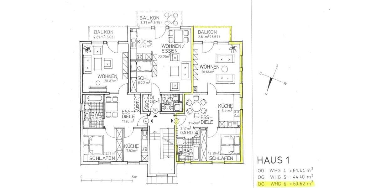 Etagenwohnung Meiningen - 2 Zimmer, 61 m&sup2;, 450&euro; | Angebot:26652548