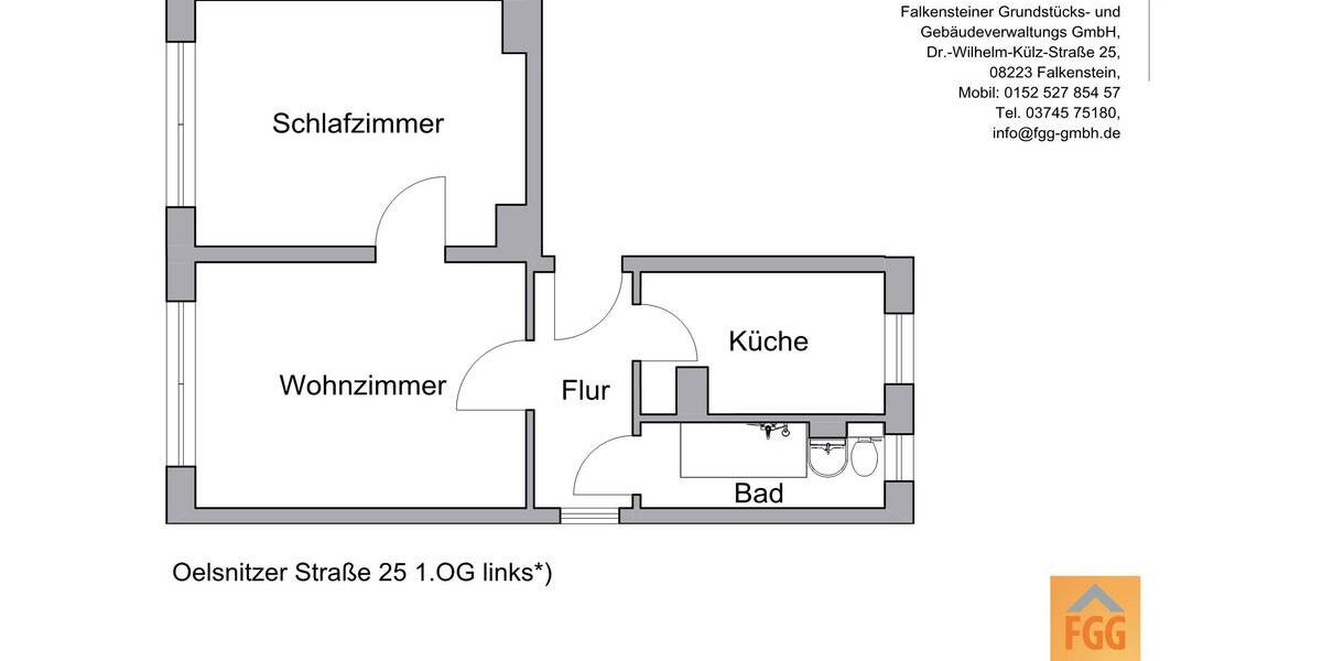 Seniorengerechte 2-Raum-Wohnung 2 zimmer