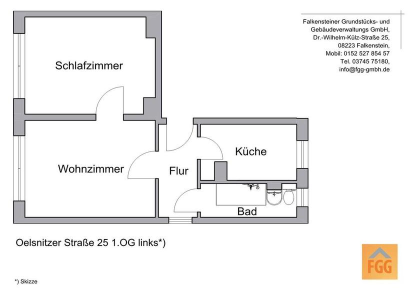 Seniorengerechte 2-Raum-Wohnung zimmer