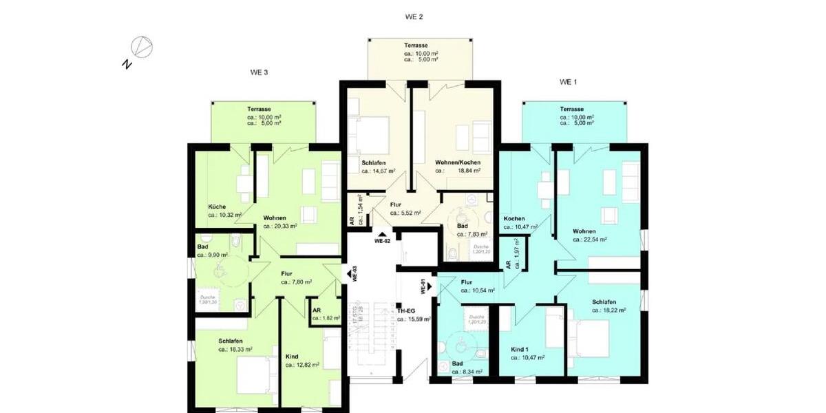 Erdgeschoßwohnung Erkner - 2 Zimmer, 53 m&sup2;, 960&euro; | Angebot:26532358