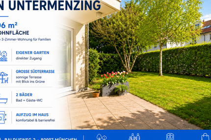 Wohnung München Allach-Untermenzing - 3 Zimmer, 106 m&sup2;, 2.800&euro; | Angebot:26657888