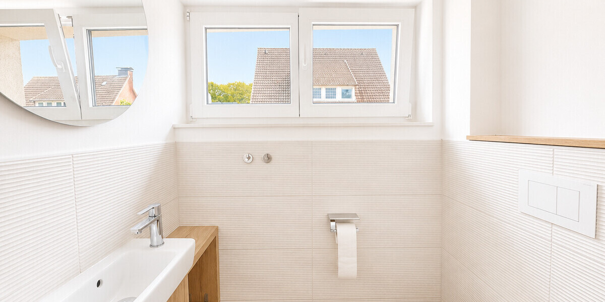 Exklusiver Erstbezug einer hochwertig kernsanierten Maisonettewohnung mit Privatteich & Terrasse - Maisonettenwohnung Münster / Albachten Albachten | Angebot:26621542