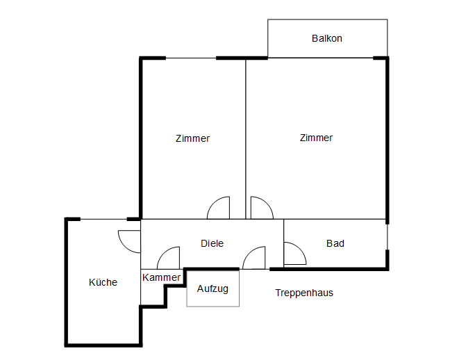 Etagenwohnung Offenbach am Main - 2 Zimmer, 62 m&sup2;, 830&euro; | Angebot:26632622