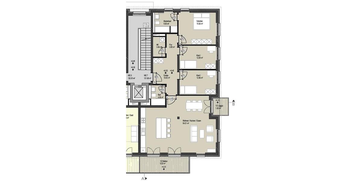 Etagenwohnung Markkleeberg - 4 Zimmer, 132 m&sup2;, 1.835&euro; | Angebot:26223313