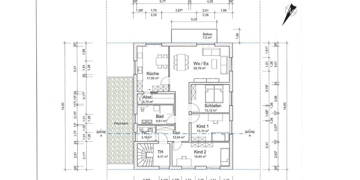 Etagenwohnung Wittlich - 4 Zimmer, 122 m&sup2;, 1.400&euro; | Angebot:26180840