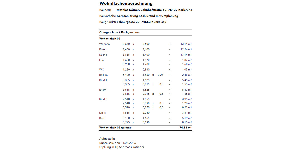 Etagenwohnung Künzelsau - 4 Zimmer, 74 m&sup2;, 948&euro; | Angebot:25927993