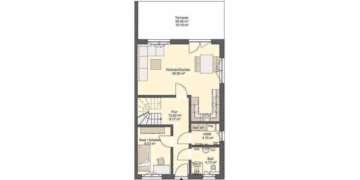 Etagenwohnung Stralsund Andershof - 5 Zimmer, 127 m&sup2;, 1.650&euro; | Angebot:24834494