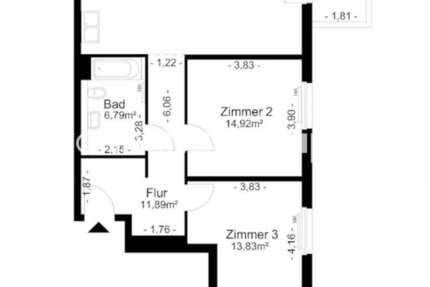 Wohnung Berlin - 3 Zimmer, 80 m&sup2;, 998&euro; | Angebot:25168015