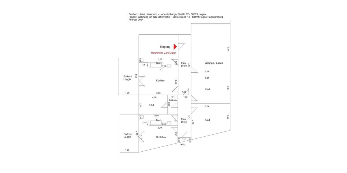 5-Zimmer-Altbauwohnung in Hagen-Hohenlimburg (Elsey) 5 zimmer