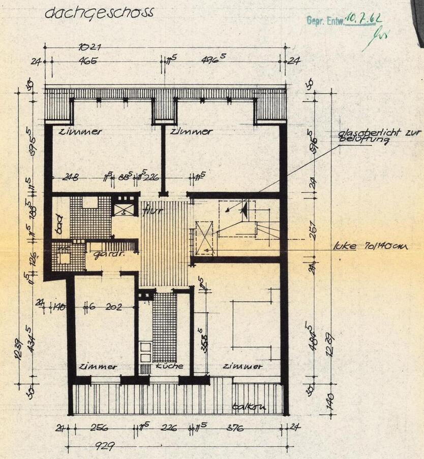 4-Zimmer-Wohnung mit Balkon in der Nähe des Fuldaer Doms (3. OG)