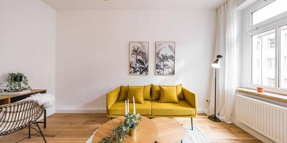 Etagenwohnung Leipzig Gohlis-Süd - 2 Zimmer, 51 m&sup2;, 665&euro; | Angebot:26203906