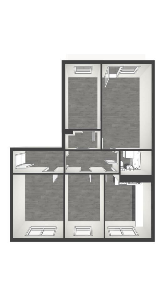 4-Zimmer-Wohnung im 4. Obergeschoss zu vermieten
