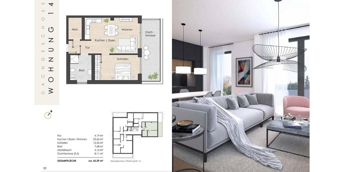 Etagenwohnung Walldürn - 3 Zimmer, 82 m&sup2;, 906&euro; | Angebot:25886675