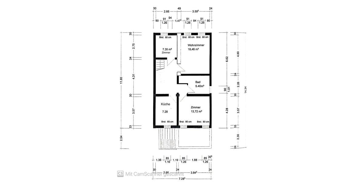Maisonettenwohnung Bad Hersfeld - 4 Zimmer, 100 m&sup2;, 1.100&euro; | Angebot:26234371