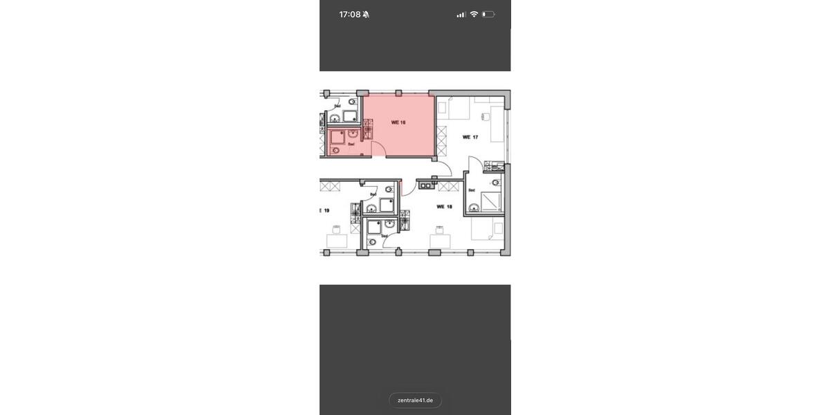 Etagenwohnung Flensburg - 1 Zimmer, 24 m&sup2;, 588&euro; | Angebot:26112452