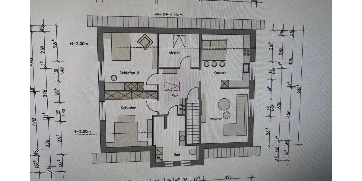Etagenwohnung Harkebrügge Harkebrügge - 3 Zimmer, 98 m&sup2;, 990&euro; | Angebot:26130032