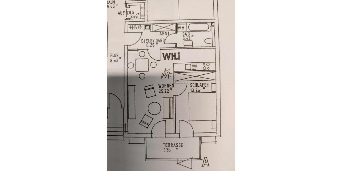 Erdgeschoßwohnung Eisenach - 2 Zimmer, 52 m&sup2;, 475&euro; | Angebot:24846685