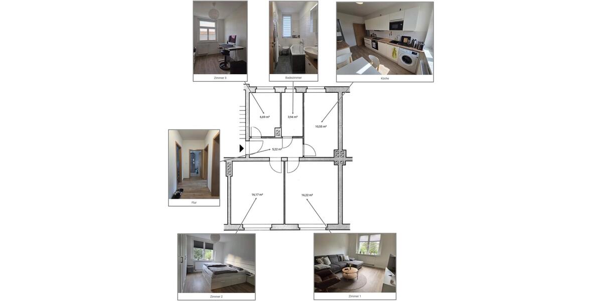 Etagenwohnung Spremberg - 2.5 Zimmer, 58 m&sup2;, 380&euro; | Angebot:26567299